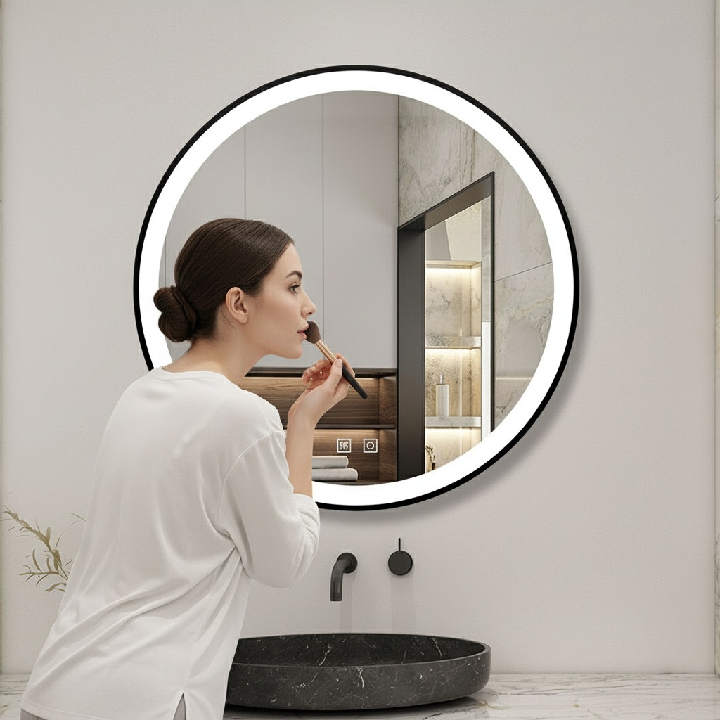 Miroir rond LED premium image 4